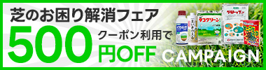 【期間限定】芝のお困り解消フェア　 500円OFFクーポン
